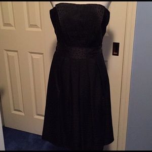 BLACK SILK COCKTAIL DRESS